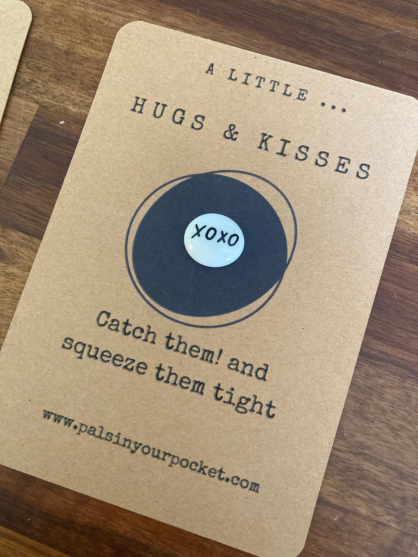 Pals in your Pocket - Hugs and Kisses XOXO Charm & Pocket Worry Stone