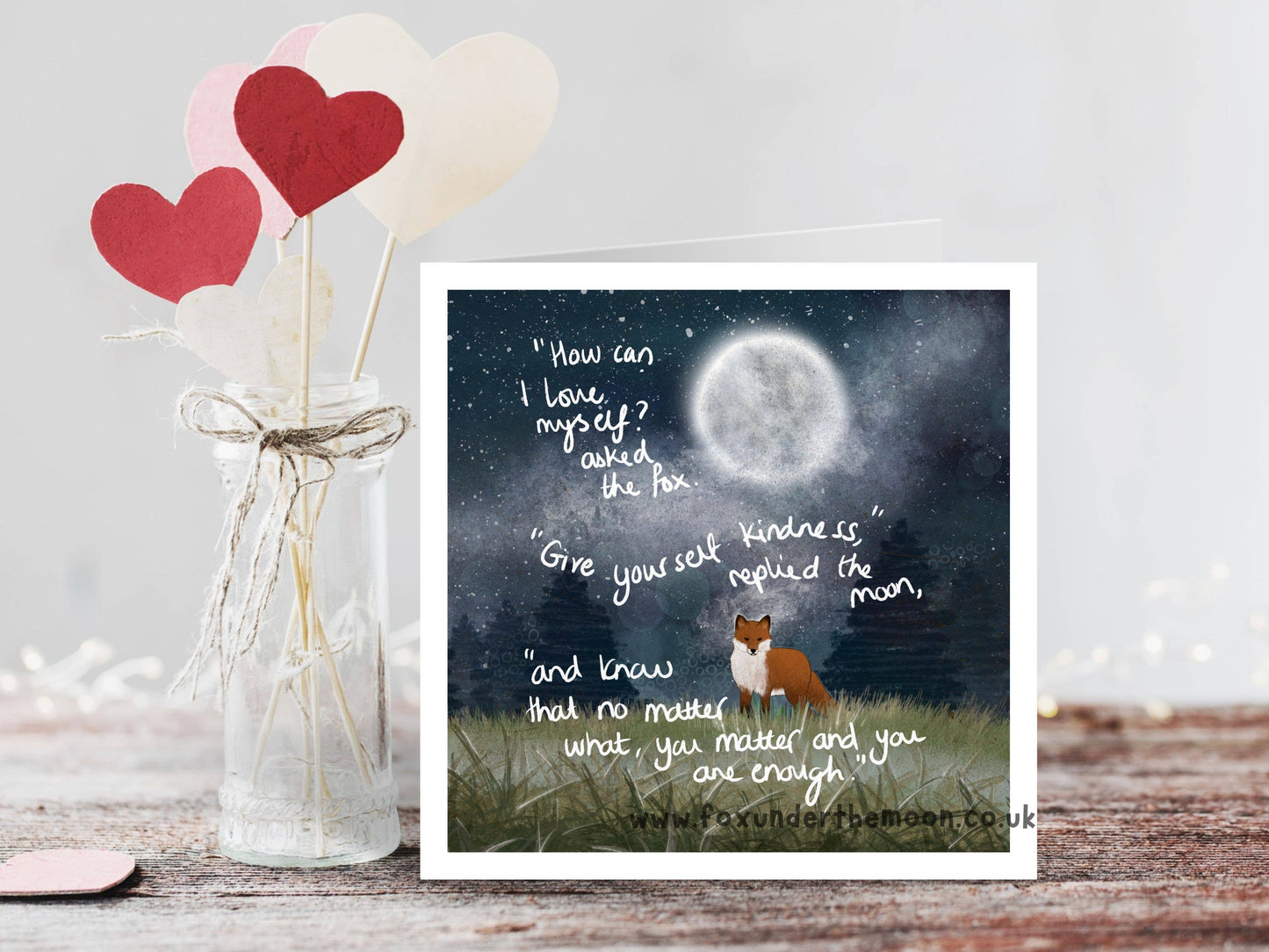 Fox Under The Moon - 'Self-Love' - Greeting Card by Fox Under The Moon