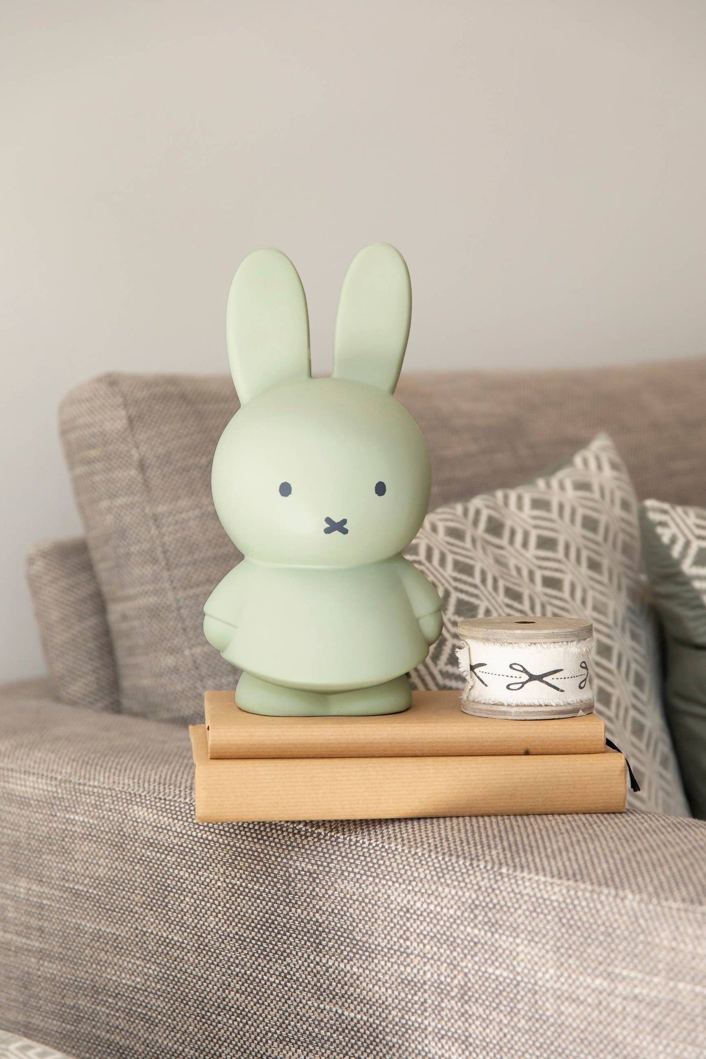 Miffy by S-c Brands - Miffy Money Box Medium - Eucalyptus Green - 19cm