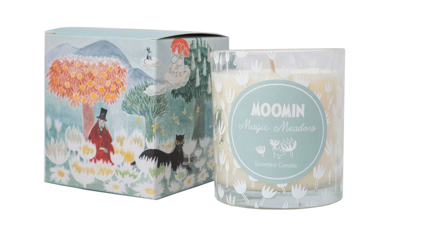 Muurla & Havi, through Treacle George - MOOMIN | Scented Candle | ⌀ 8x9cm | 38 Hour | Magic Meadow