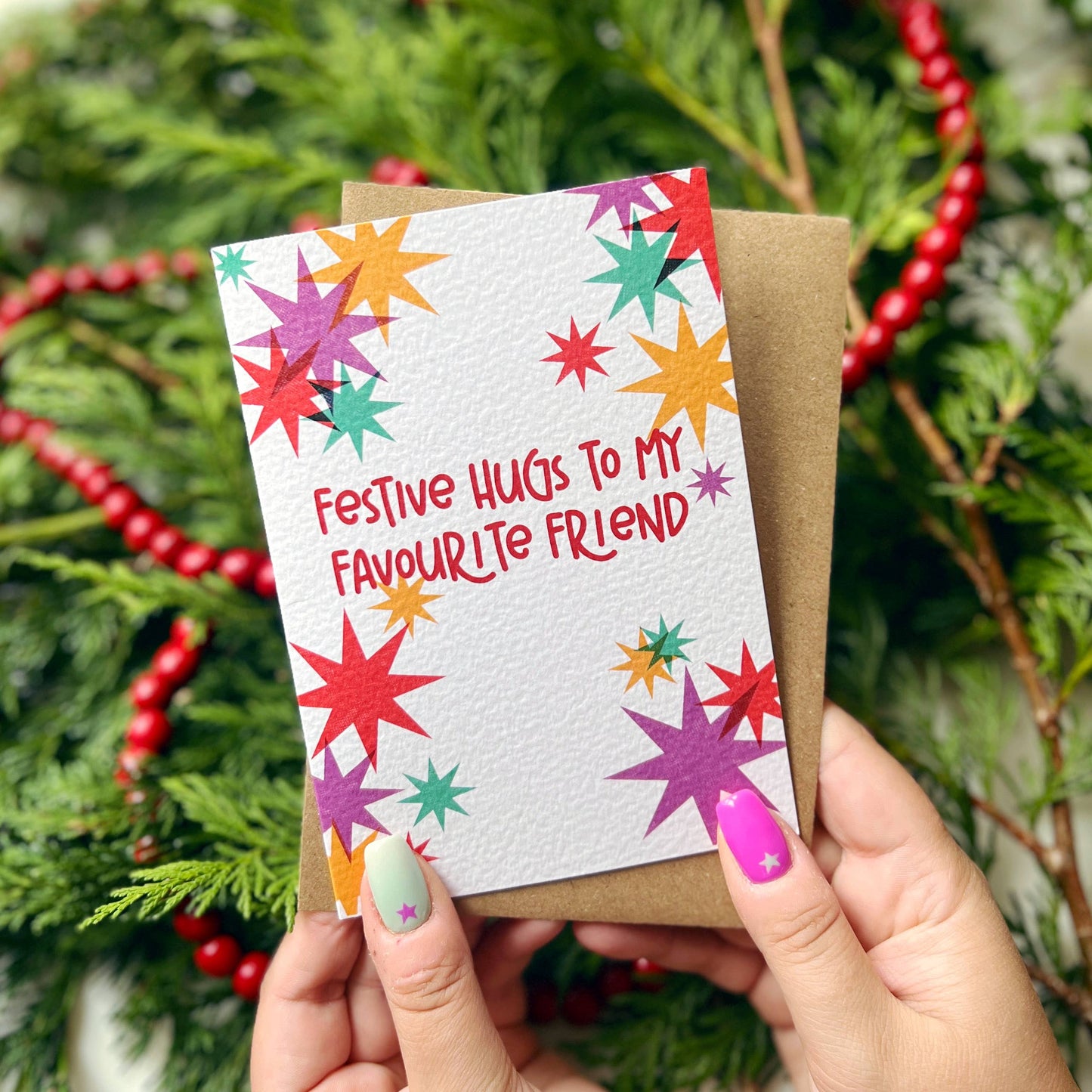 Xoxo Designs by Ruth - Christmas Festive Hugs To My Favourite Friend