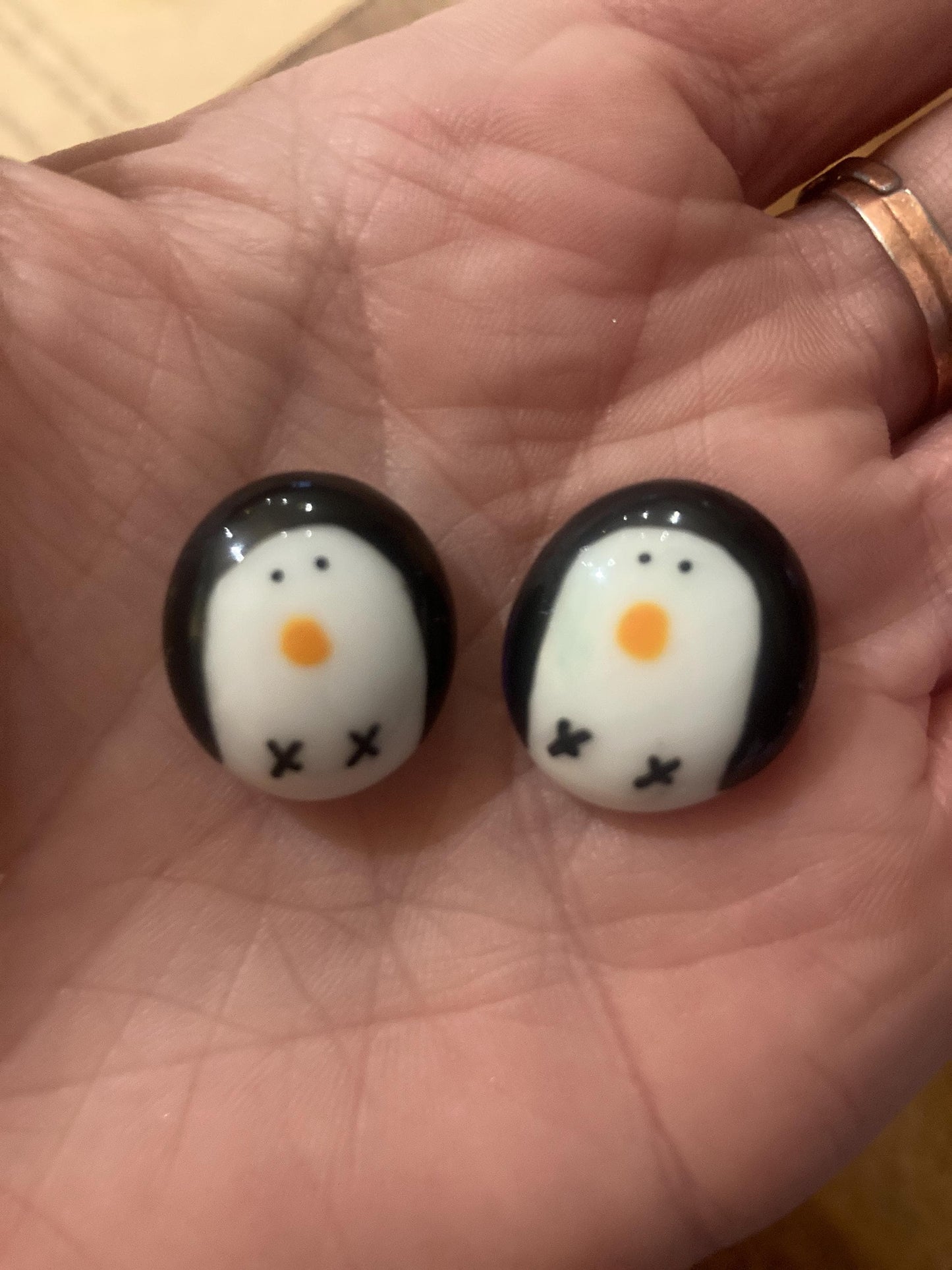 Pals in your Pocket - Penguin Pebbles Set. Couples Gift. Best Friends Gift.