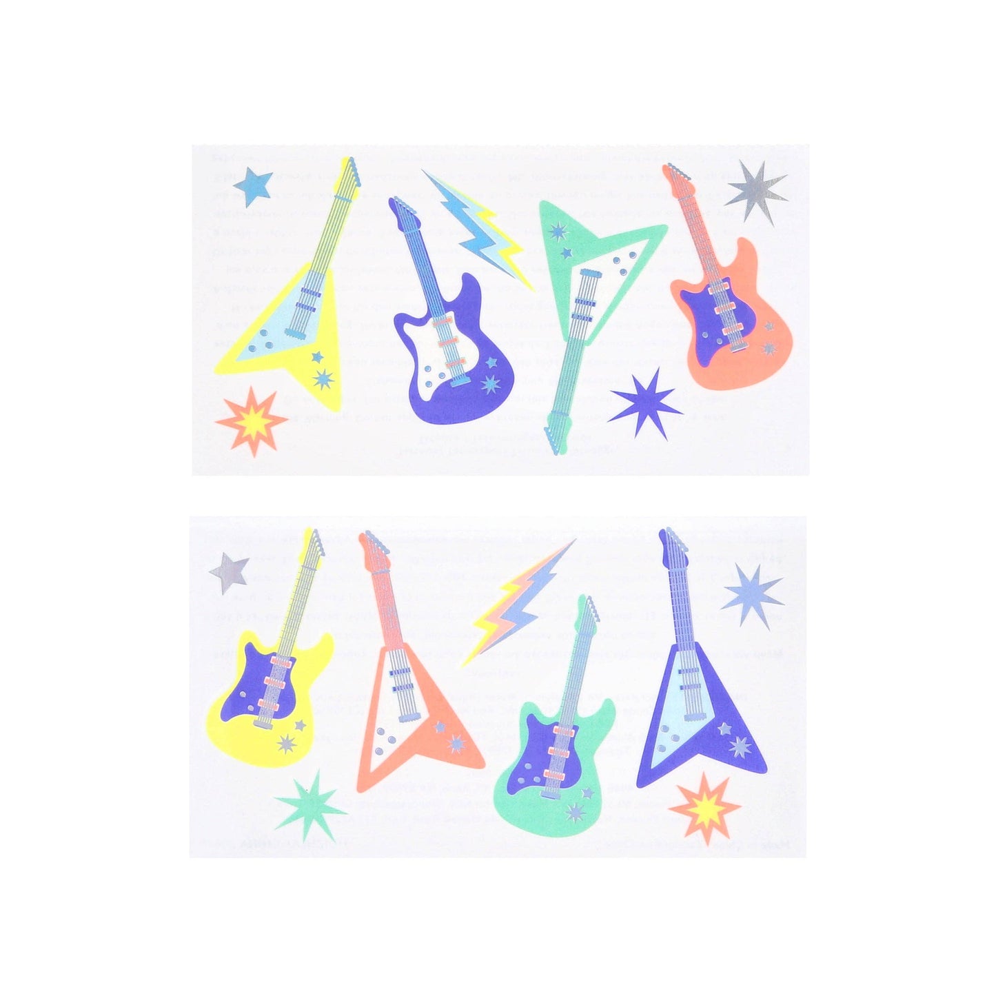 Meri Meri - Electric Guitar Temporary Tattoos