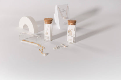 One & Eight - Gold Pearl Drop Studs