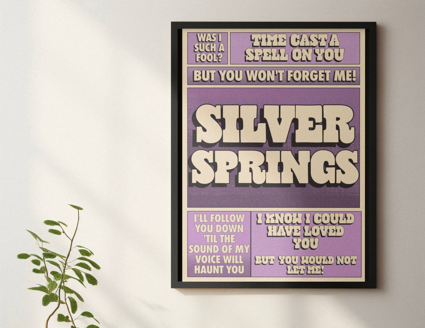 Blue Iris Designs Co - Silver Springs inspired music print