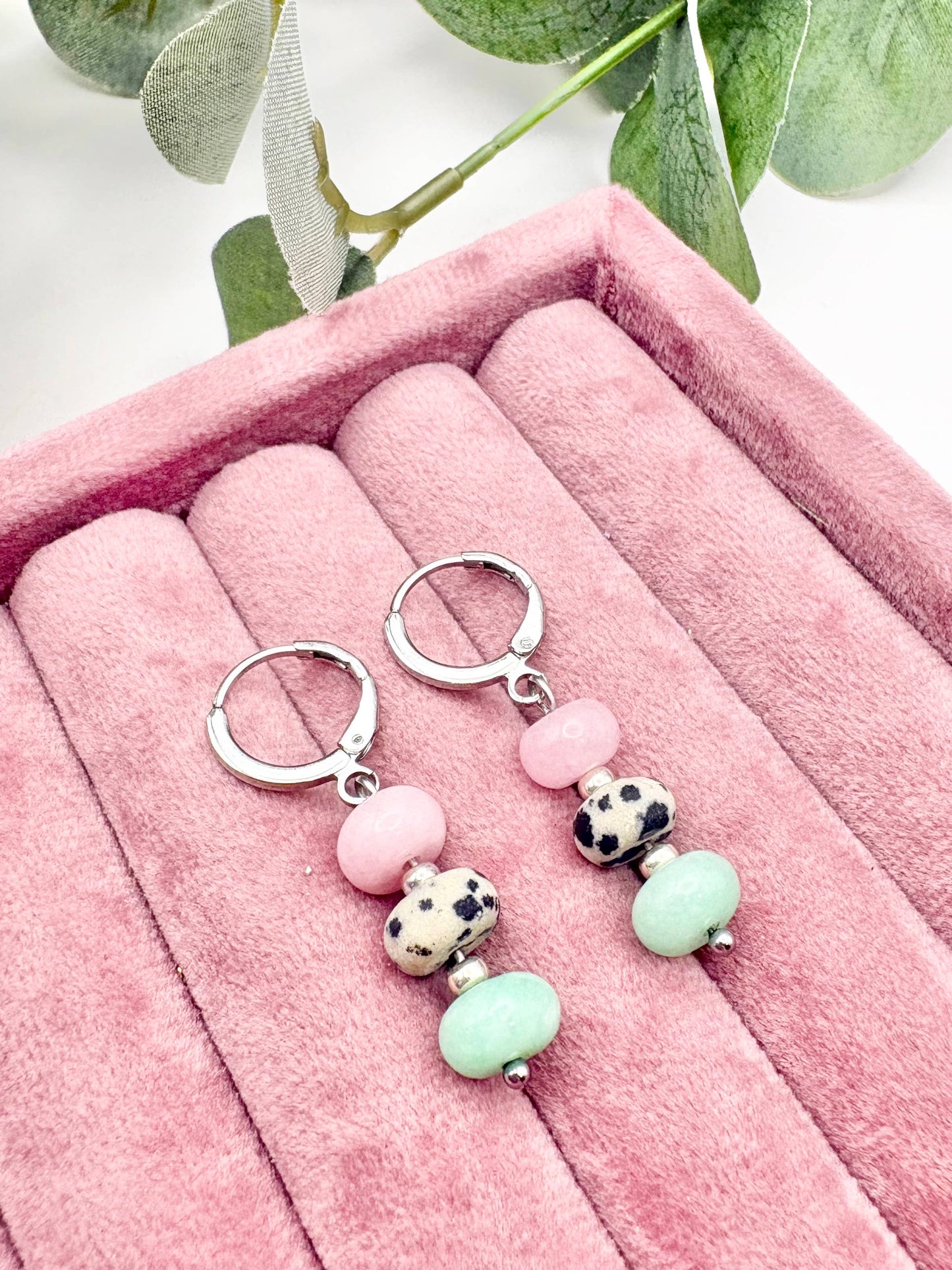 Candi Co Jewellery - Pastel Candy Huggie Hoop Earrings - Silver-Plated