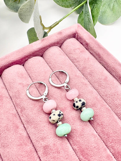 Candi Co Jewellery - Pastel Candy Huggie Hoop Earrings - Silver-Plated