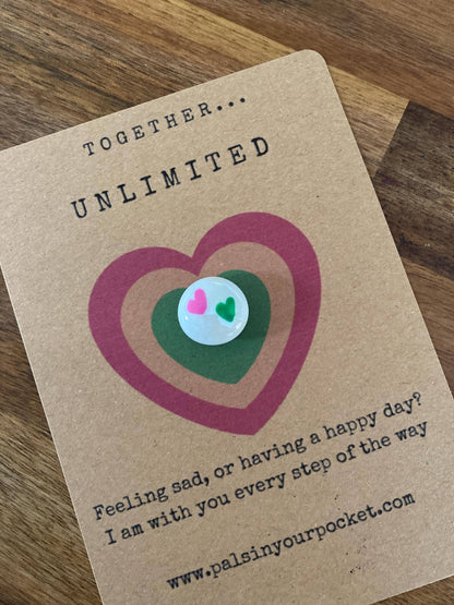 Pals in your Pocket - Wicked-Inspired Keepsake With Quote And Heart Motifs