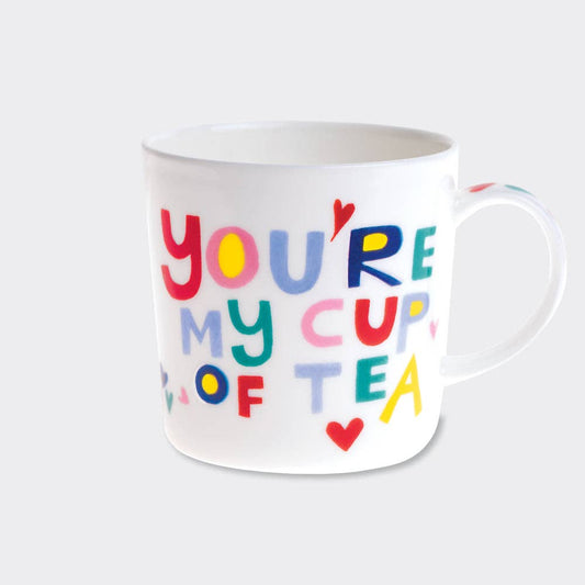 Rachel Ellen Designs - Boxed Bone China Mug - You're My Cup Of Tea/Hearts