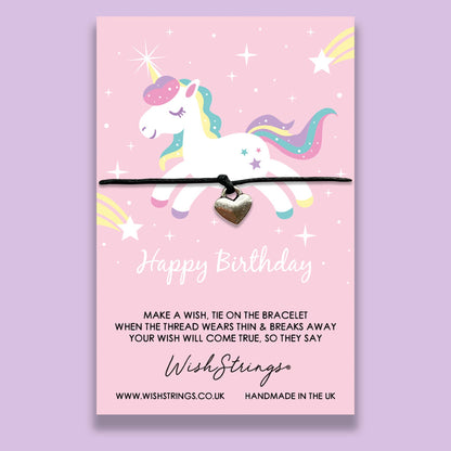 BIRTHDAY UNICORN - WishStrings Wish Bracelet - WS221	♥