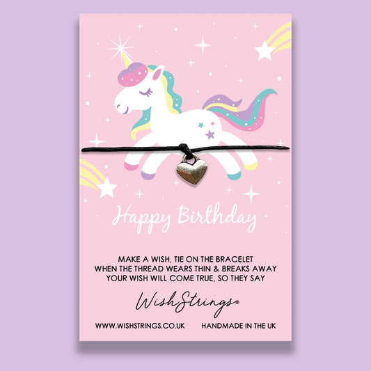 BIRTHDAY UNICORN - WishStrings Wish Bracelet - WS221	♥