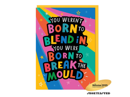 Dotty Black - Born to Break the Mould Card