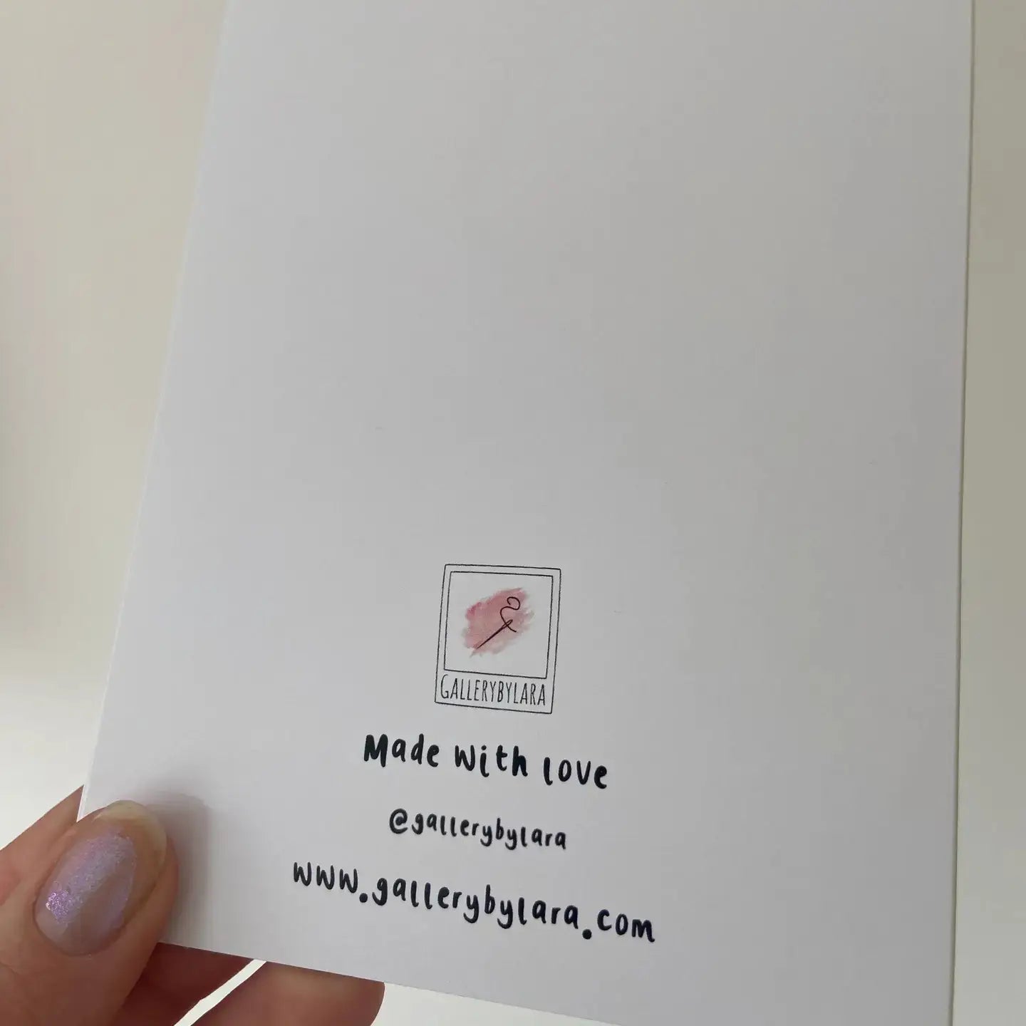 Gallerybylara - "Have a Sweet Christmas" card. Cuddly toy. A6. Gingerbread