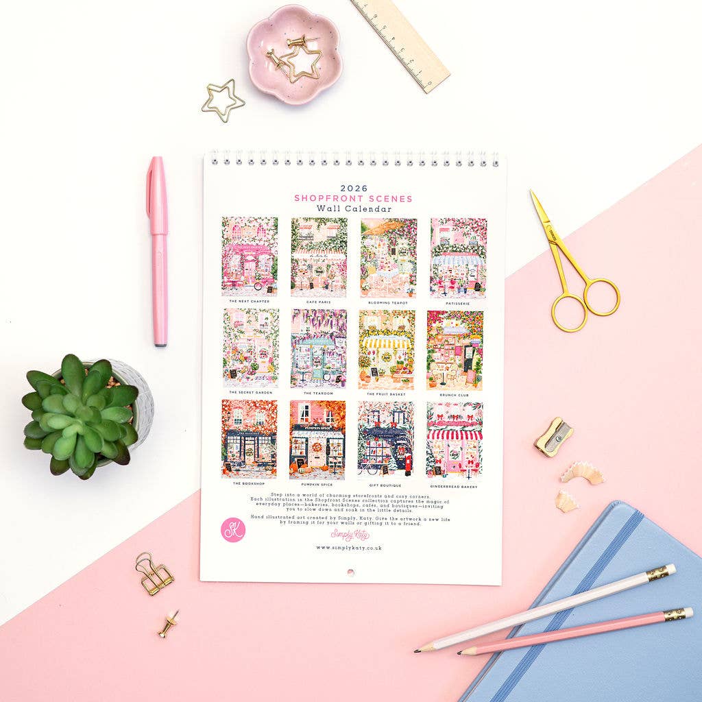 Simply, Katy - 2026 Shopfront Scenes Calendar  
