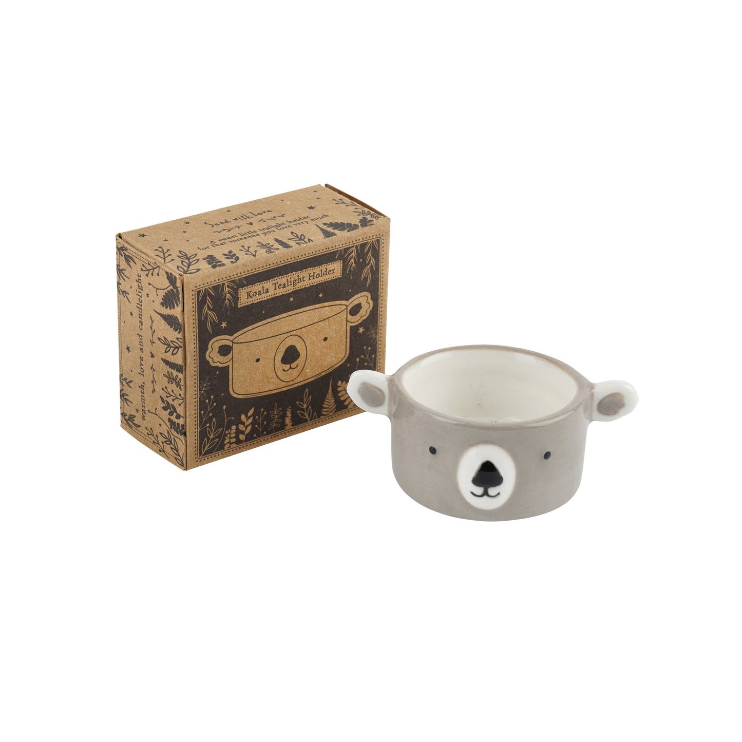 Send With Love Koala Tealight Holder In Gift Box