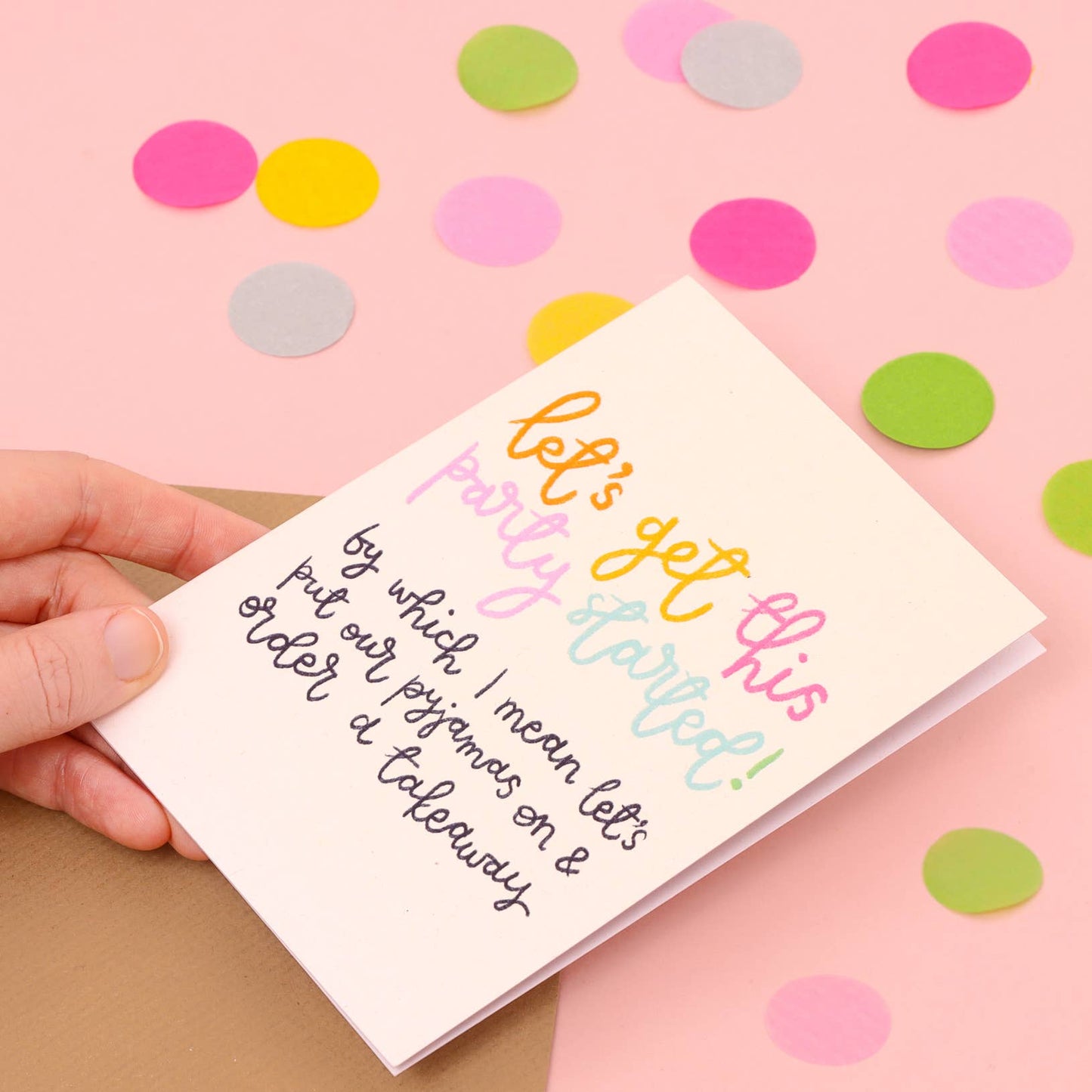 Oh, Laura - Greeting card - 'let's get this party started'