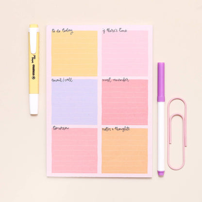 Oh, Laura - A5 notepad - daily planner - pastel