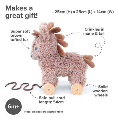 Little Bird Told Me Uk - Norbert Donkey Pull Along Toy