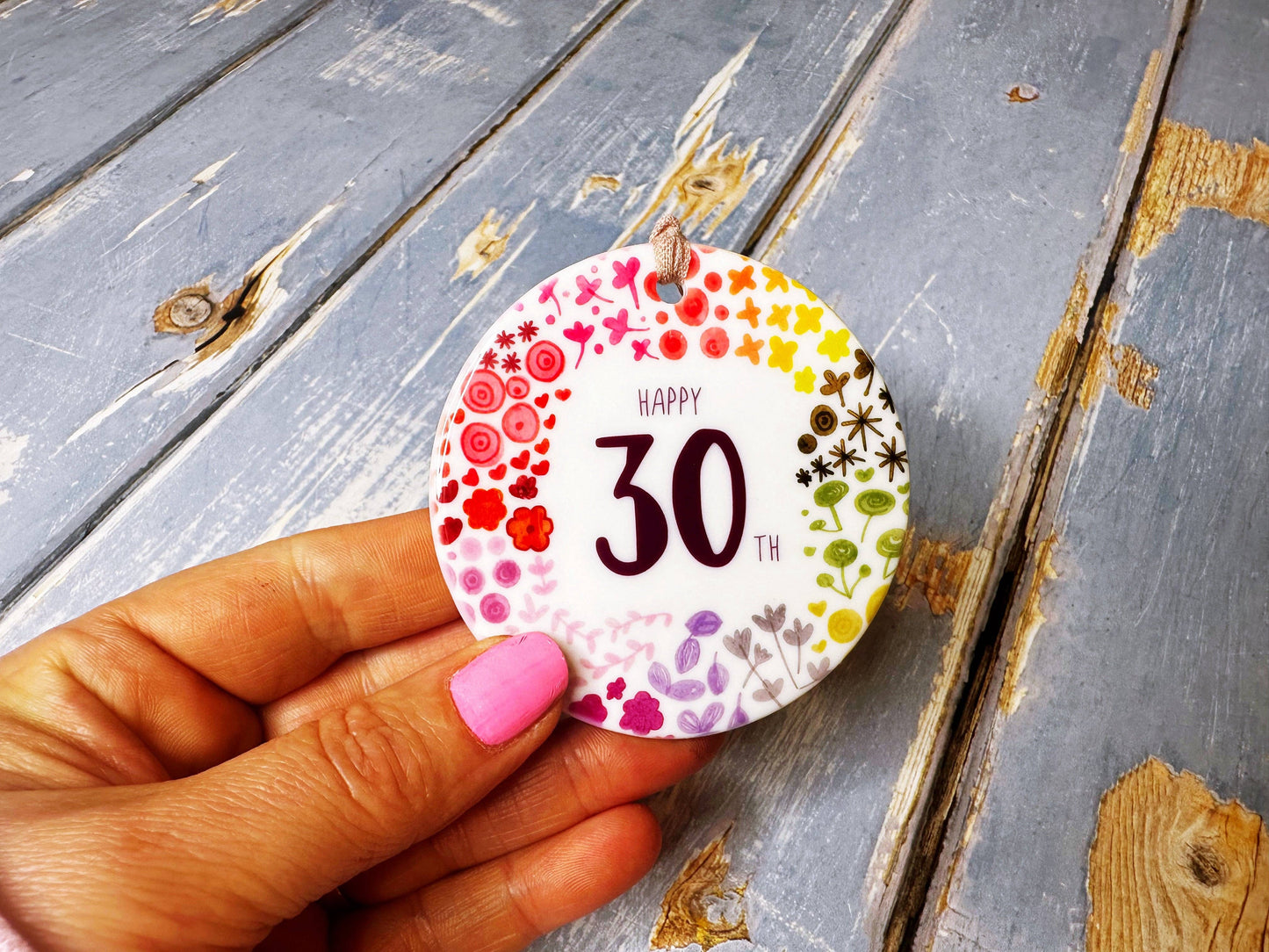 Little Heart - 30 years Floral Ceramic Circle