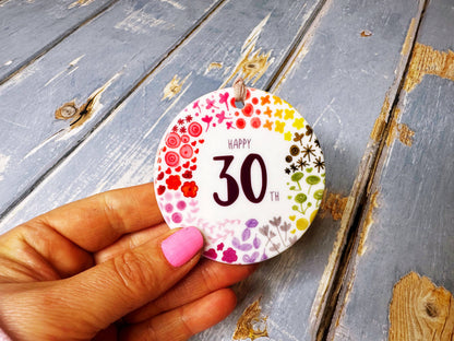 Little Heart - 30 years Floral Ceramic Circle