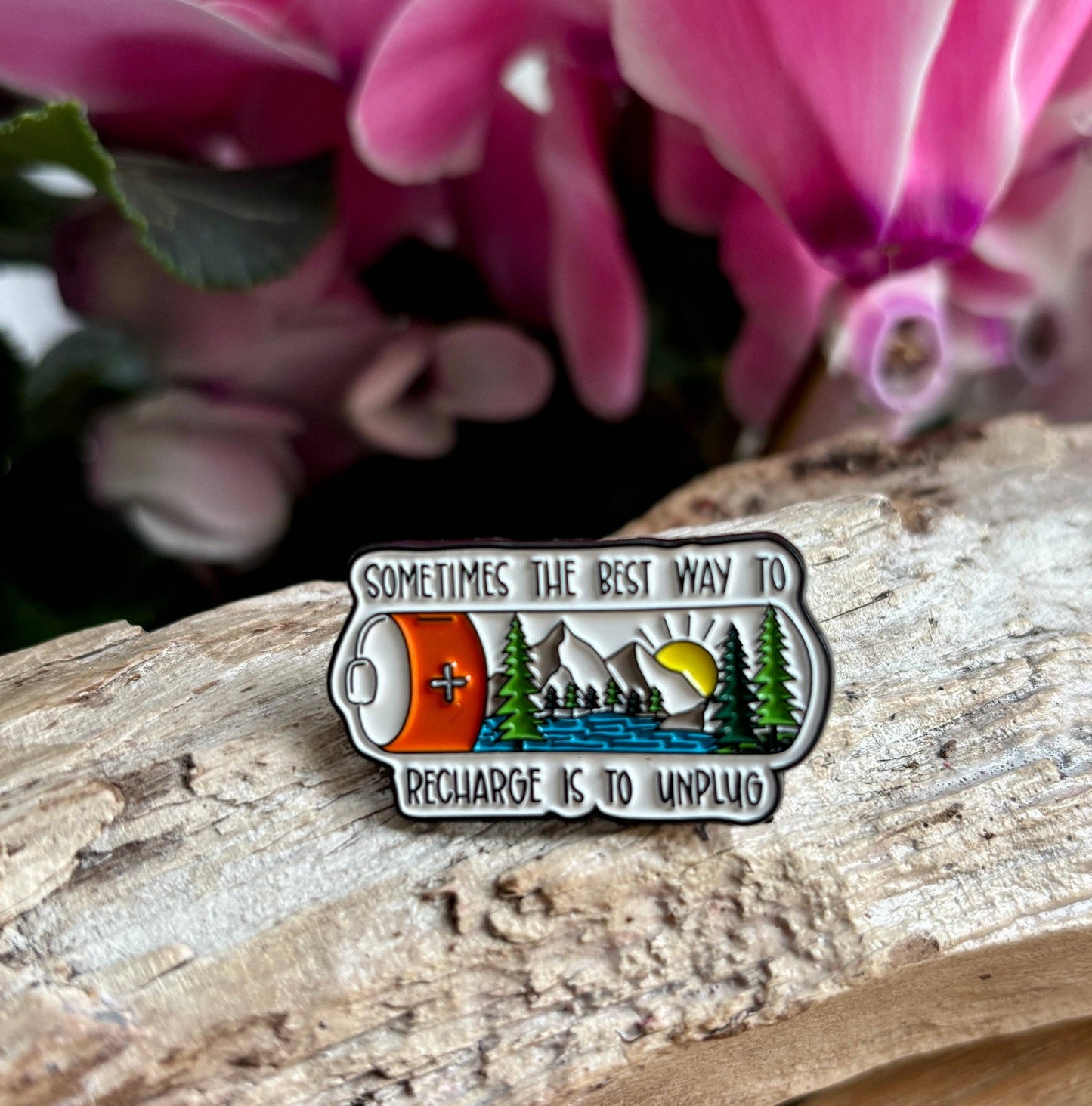 Ocean Ripples - Sometimes The... Pin Badge Card