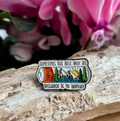 Ocean Ripples - Sometimes The... Pin Badge Card