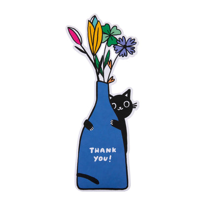 Hallmark - Magical Botanicals Paper Flowers - Die Cut Black Cat Design
