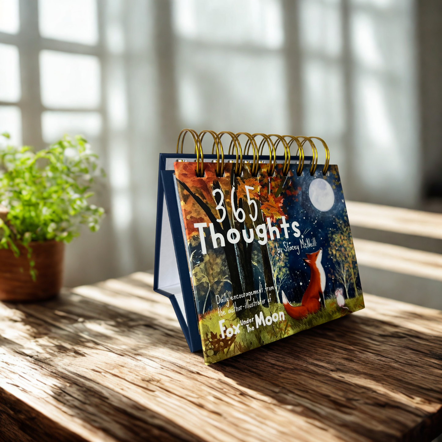 Fox Under The Moon - 365 Thoughts - Daily Encouragement Desktop Flipbook