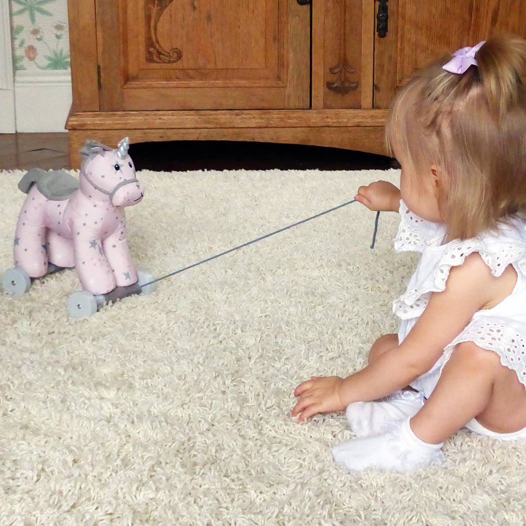 Little Bird Told Me Uk - Celeste Unicorn Pull Along Toy