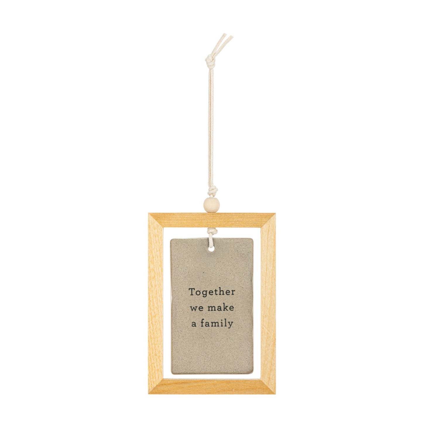 DEMDACO INSPIRED COLLECTION TOGETHER A FAMILY HANGING PLAQUE 3" X 4.5"