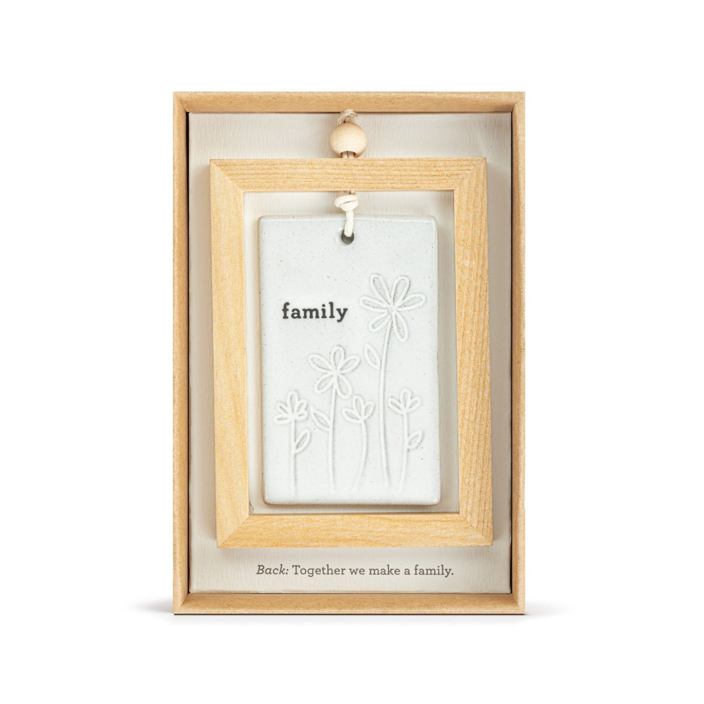 DEMDACO INSPIRED COLLECTION TOGETHER A FAMILY HANGING PLAQUE 3" X 4.5"
