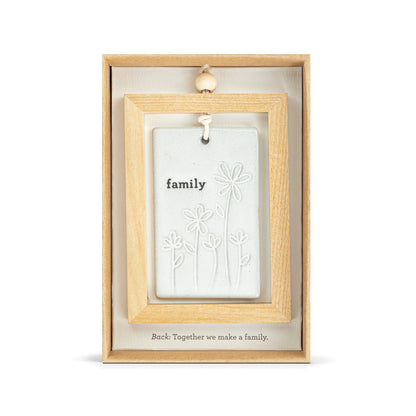DEMDACO INSPIRED COLLECTION TOGETHER A FAMILY HANGING PLAQUE 3" X 4.5"