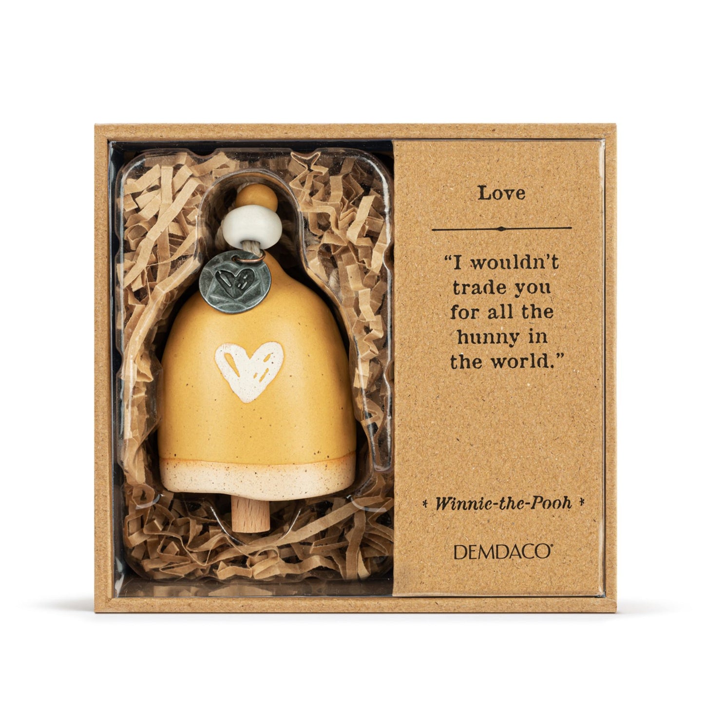 DEMDACO WINNIE THE POOH MINI BELL - LOVE