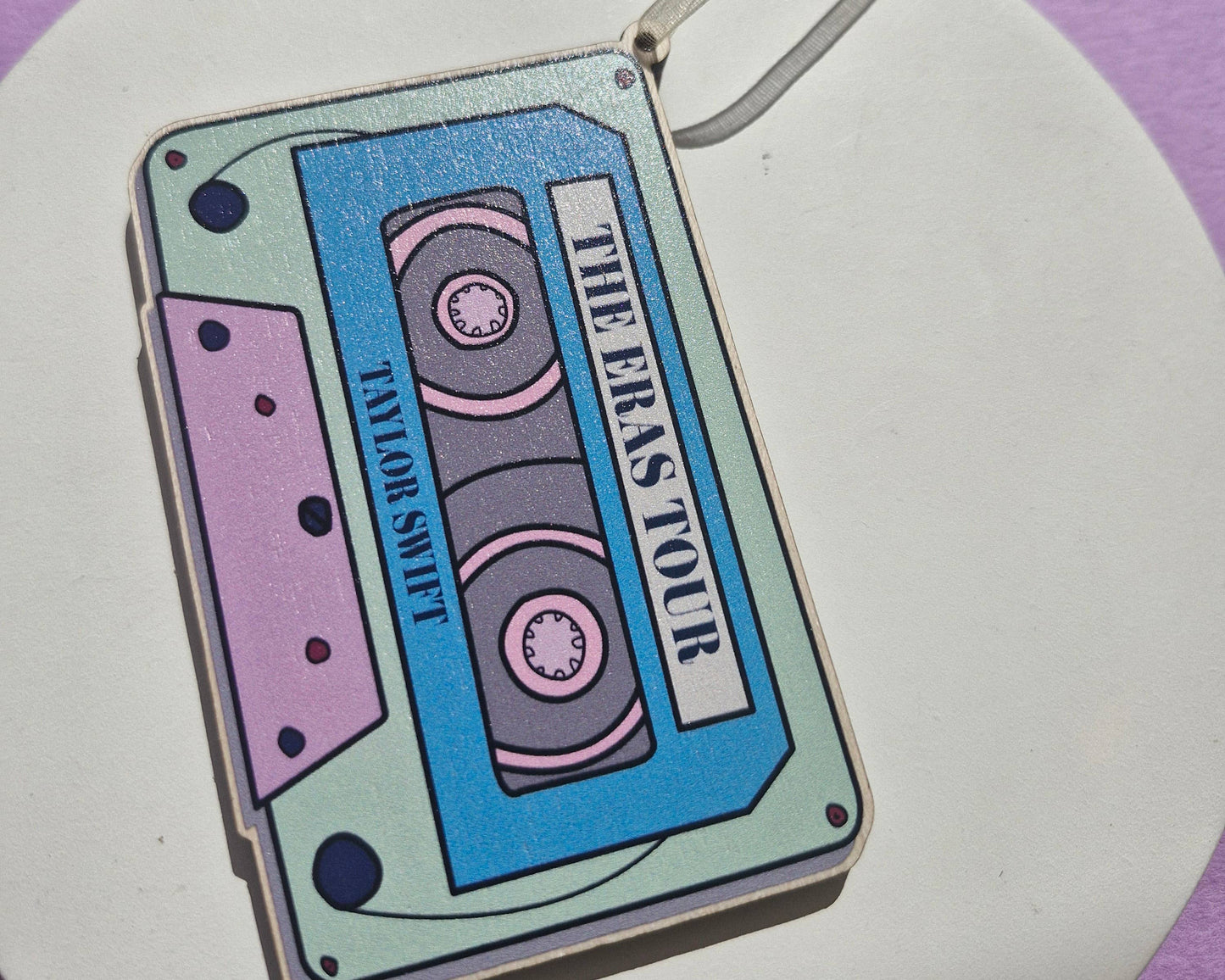 Danni Boden Designs - Taylor Swift ERA's Tour Cassette Bauble/ Wooden Hanging Char
