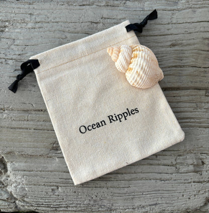 Ocean Ripples - 14ct Gold Plated Fresh Water Pearl Zirconia Zigzag Earrings