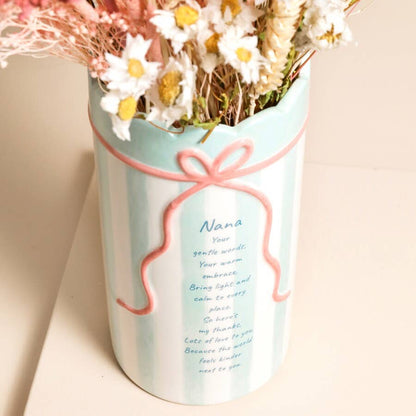 Lisa Angel - Sentimental Stripe Nana Quote Vase