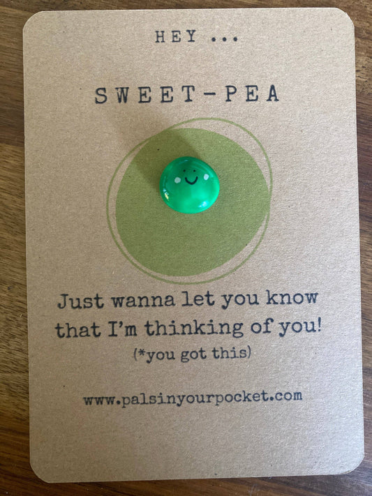 Pals in your Pocket - Sweet Pocket Pea Anxiety Relief Gift