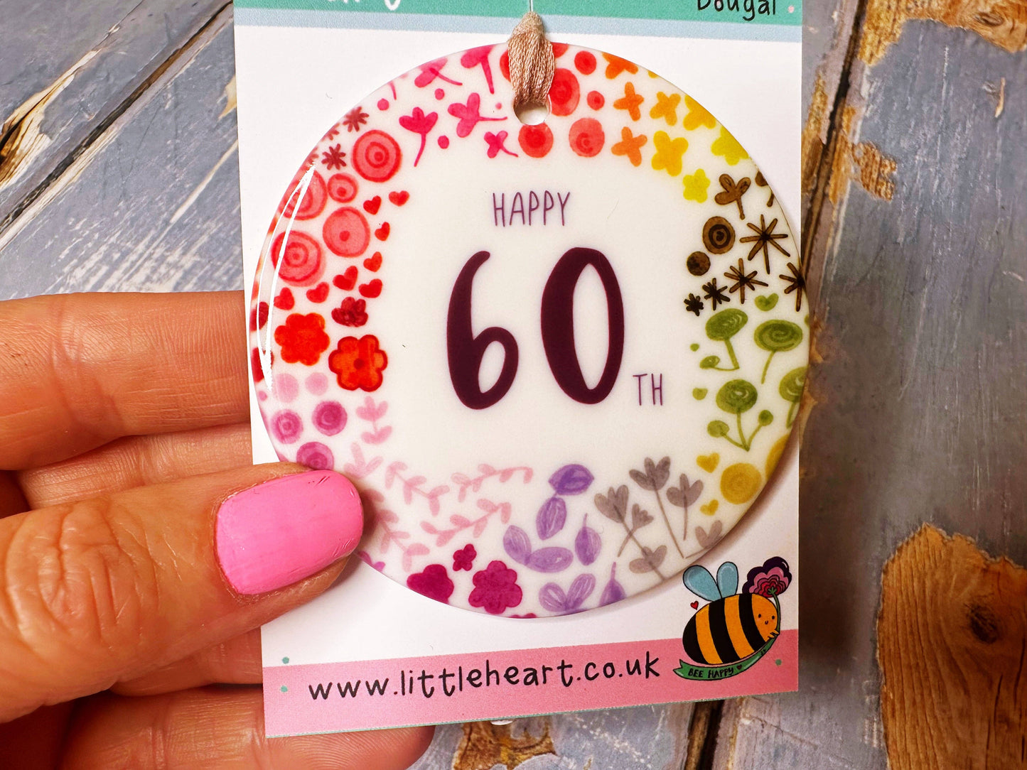 Little Heart - 60 years Floral Ceramic Circle