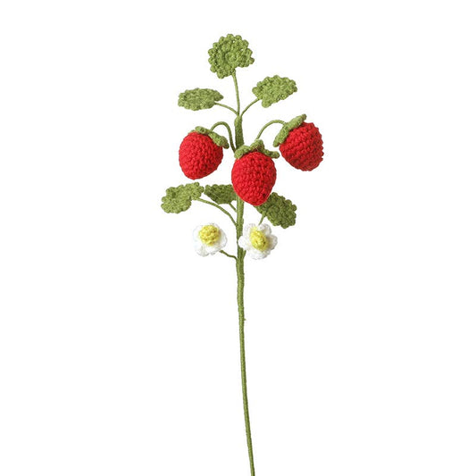 Heaven Sends - CROCHET STRAWBERRY FLOWER STEM
