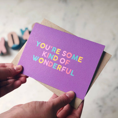 Xoxo Designs by Ruth - You're Some Kind of Wonderful Card