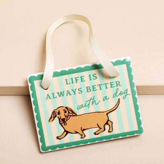 Lisa Angel - Dog Hanging Plaque