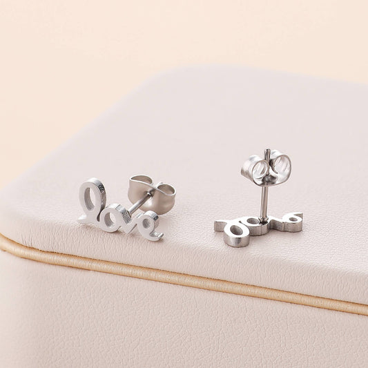 Last True Angel - 'Love' Earring in Silver