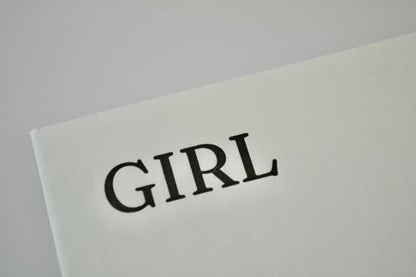 Alex & Olive - Baby Girl Handcrafted Greeting Card - Letterpress Printed