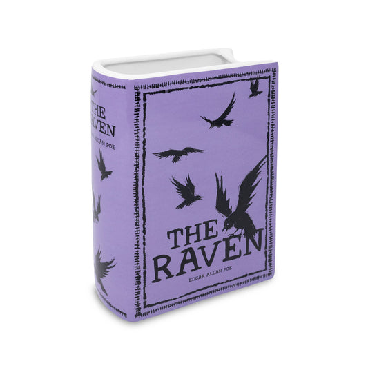 Steel Mill & Co UK - Large Book Vase, The Raven - Purple
