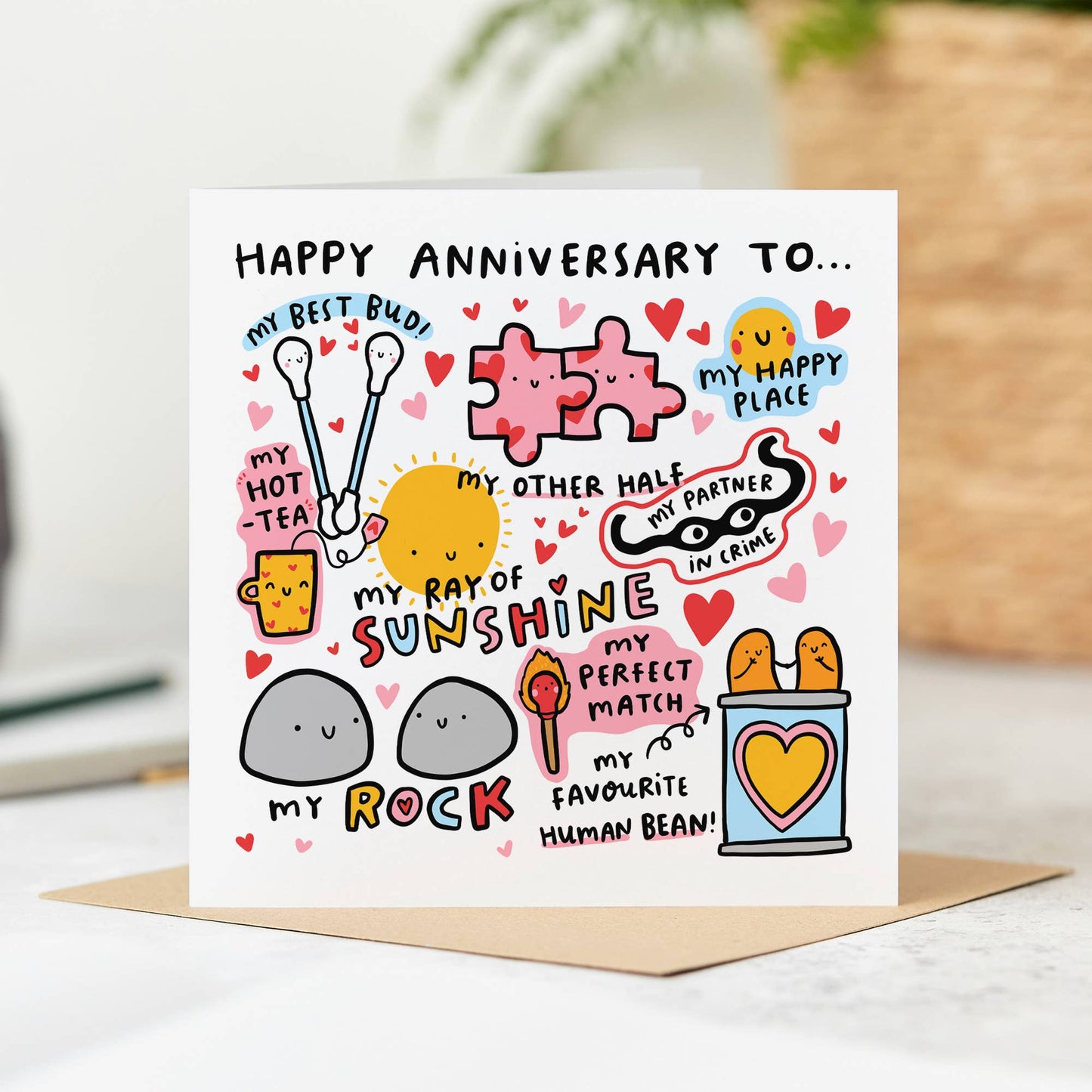 Funny Pun Filled Anniversary Card