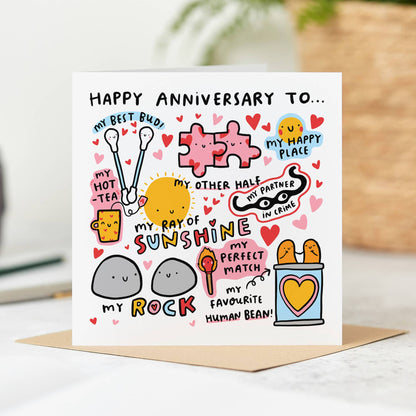 Funny Pun Filled Anniversary Card