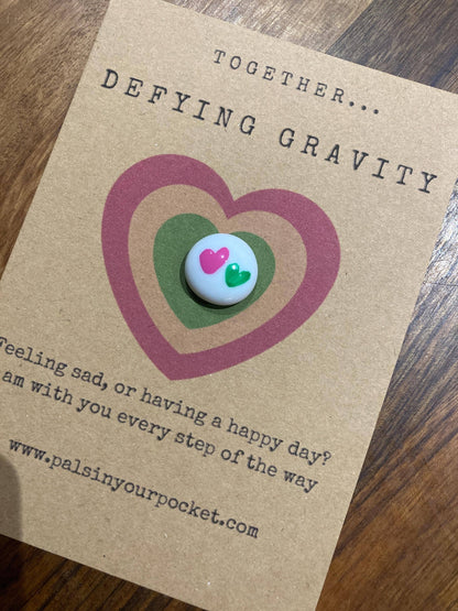 Pals in your Pocket - Emerald Pink Heart Keepsake Inspired By Witch Movie