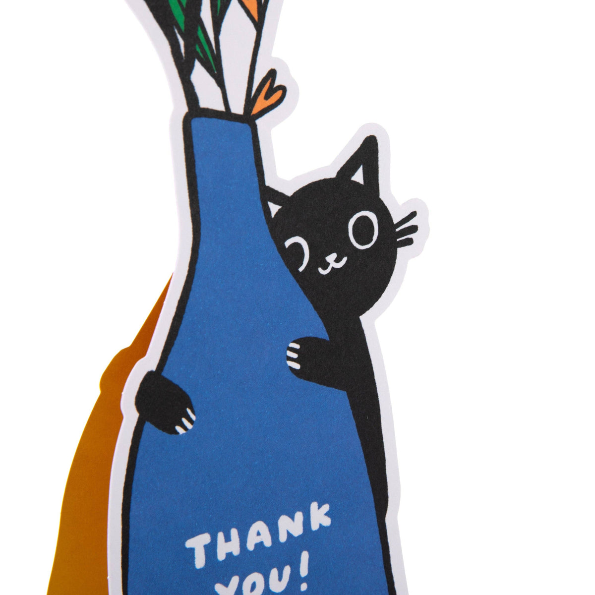 Hallmark - Magical Botanicals Paper Flowers - Die Cut Black Cat Design
