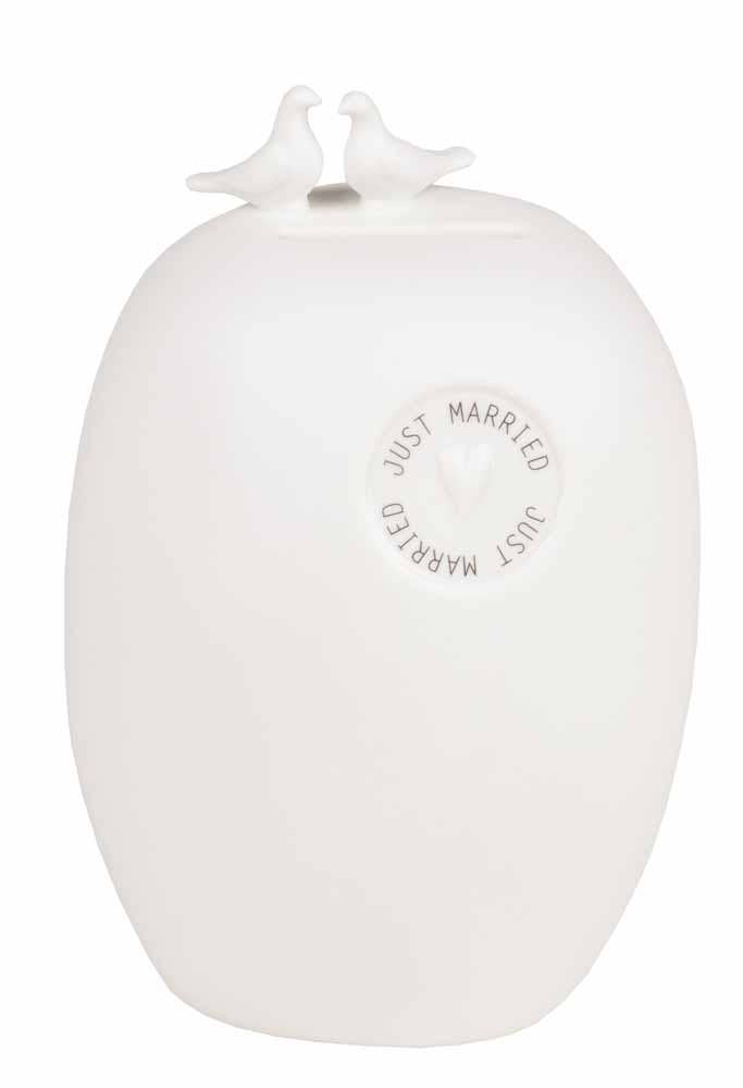 DM Brands Ltd - Räder – Rader Savings box Just married 8,5x9,5x13,5cm