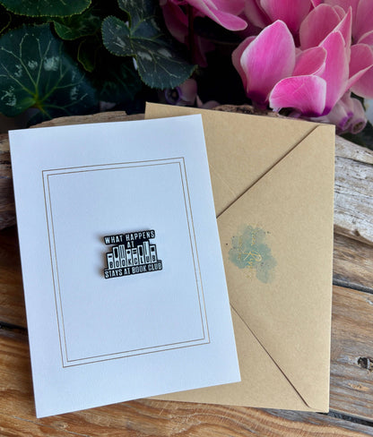 Ocean Ripples - What Happens... Pin Badge Card
